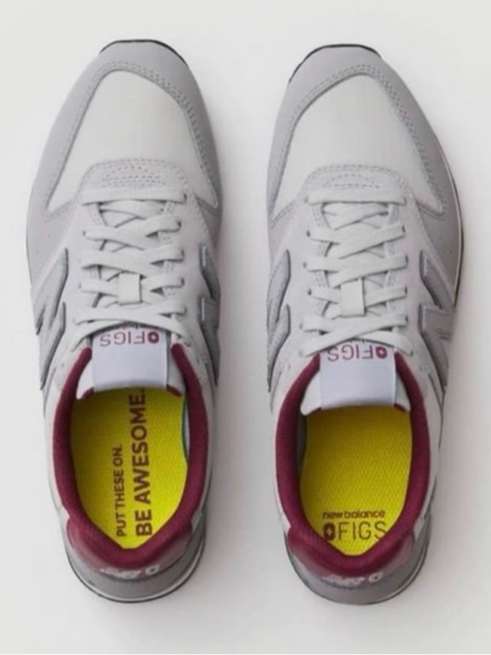 New Balance Figs Gray and Maroon Lifestyle Sneakers